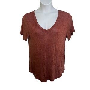 Wishful Thinking Women’s Shirt Tee Lightweight V Neck Travel Beach Sz Medium